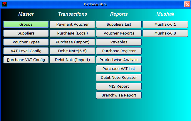 Purchase-Menu